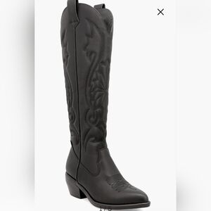 BRAND NEW MIA KOLT Stylish Black TALL WESTERN Boots SZ 9 WOMENS